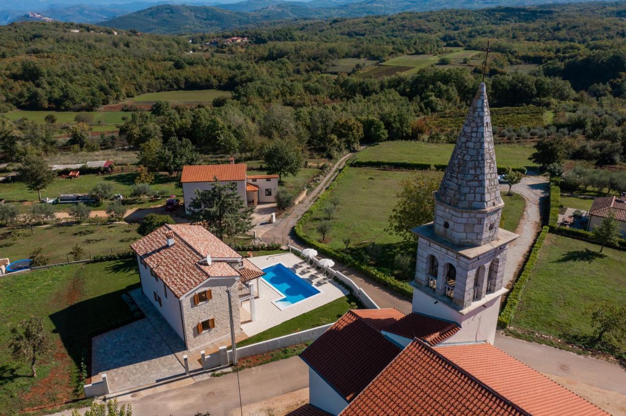 Villa Atop The Village With Stunning View Vizinada Экстерьер фото